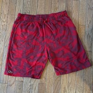 Lacoste Red Athletic Shorts